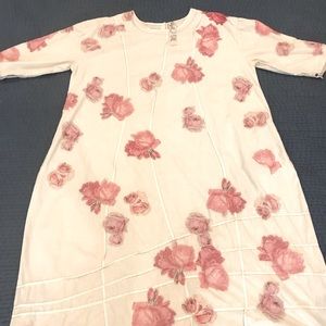 Magnolia Pearl Rose Appliqué Dress